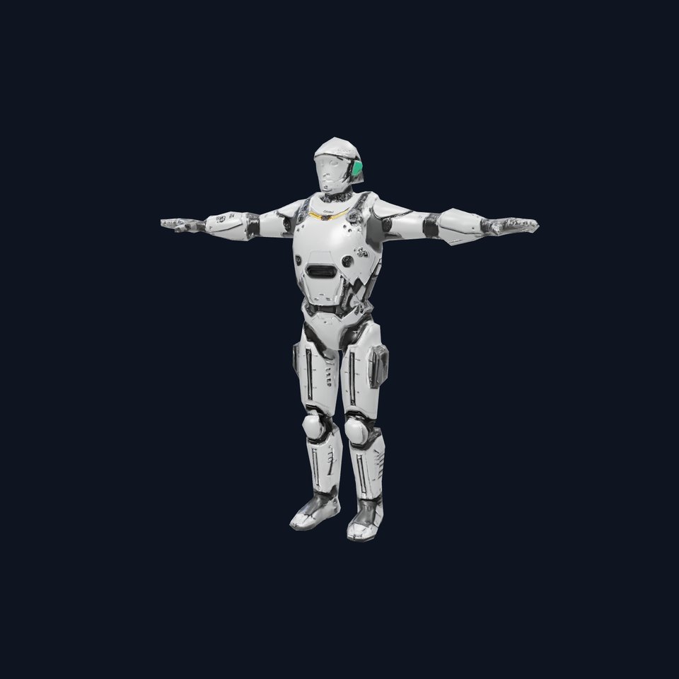 Advanced Silver Robot model pack